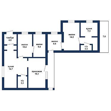 Жилой дом( продажа, возможен обмен) в д. Ставок - 530071, план 1