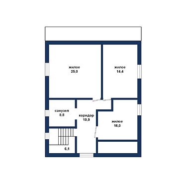 Двухэтажный жилой дом в г.Бресте - 230585, план 2