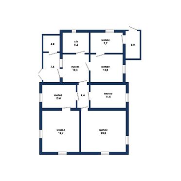Одноквартирный жилой дом - 220165, план 1