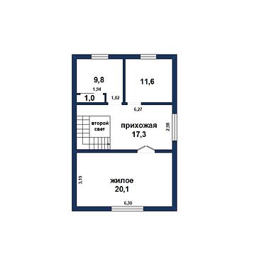 2-ух уровневая квартира в Бресте - 210606, план 2