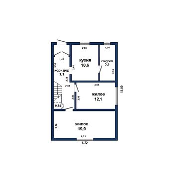 2-ух уровневая квартира в Бресте - 210606, план 1