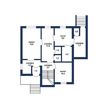 Комфортный дом для дружной семьи в пригороде - 620149, план 1