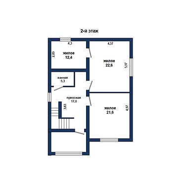 Просторный дом для большой семьи - 180981, план 3